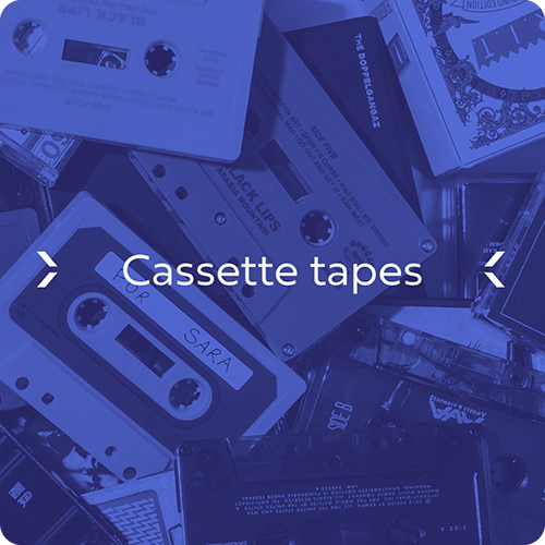 Custom Audio Cassette Manufacturing, assortment of cassette tape shells