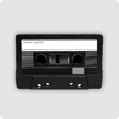 standard audio cassette tape format