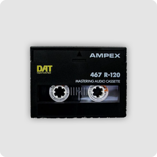 DAT audio tape format