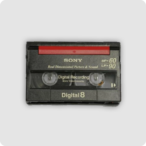 Digital 8 video tape format
