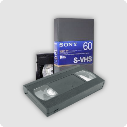 S-VHS video tape format