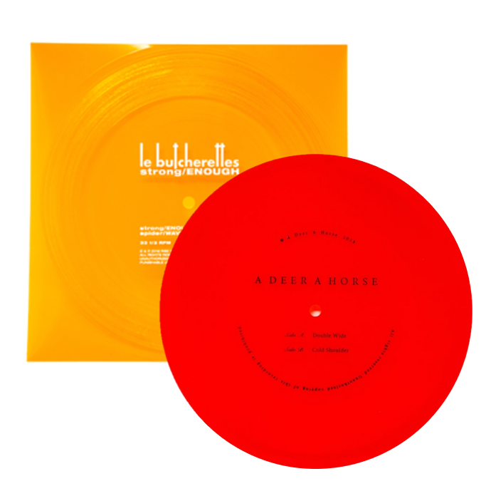 orange square and red circle flexi disc examples